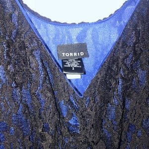Torrid size 2 babydoll style top new without tags